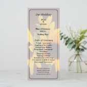 リングや輪のひまわり結婚式 プログラム (スタンド正面)