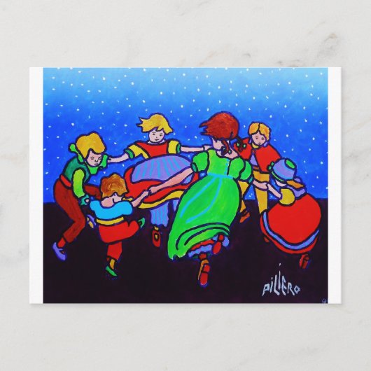 リングや輪のまわりにザロージー2 ポストカード (正面)