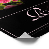 リングや輪のまわりにバラ。ポスター ポスター (角)