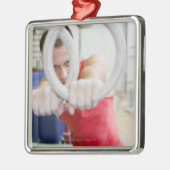 リングや輪のオスの体育専門家 メタルオーナメント (左)