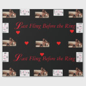 リングや輪のギフト用包装紙の紙の前の最後の試み ラッピングペーパー (フラット)