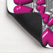 リングや輪のハートバレンタイン マウスパッド (コーナー)