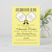 リングや輪のピックボール結婚インヴィ前の最後のスイング 招待状 (スタンド正面)