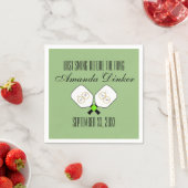 リングや輪のピックボール結婚セージ前の最後のスイング スタンダードカクテルナプキン (インサイチュ)