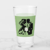 リングや輪のピックボール結婚セージ前の最後のスイング タンブラーグラス (裏面)