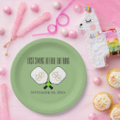 リングや輪のピックボール結婚セージ前の最後のスイング ペーパープレート (パーティー)