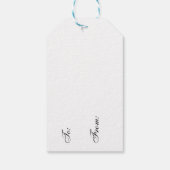 リングや輪のピックル結婚ボールピンク前の最後のスイング ギフトタグ (裏面)