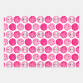 リングや輪のピックル結婚ボールピンク前の最後のスイング ラッピングペーパーシート (正面)