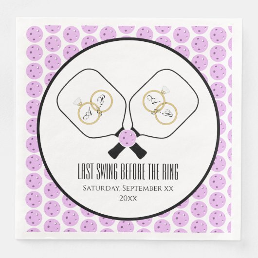 リングや輪のピックル結婚ボール前の最後のスイング (正面)