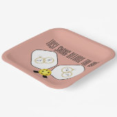 リングや輪のピックル結婚ボール前の最後のスイング ペーパープレート (傾斜あり)