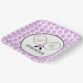 リングや輪のピックル結婚ボール前の最後のスイング ペーパープレート (傾斜あり)