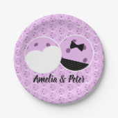 リングや輪のピックル結婚ボール前の最後のスイング ペーパープレート (正面)