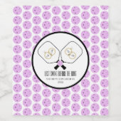 リングや輪のピックル結婚ボール前の最後のスイング ワインラベル (シングルラベル)