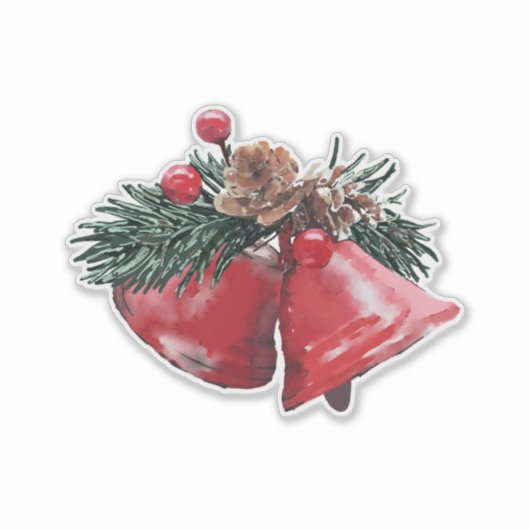 リングや輪の喜びとフェスティバル休日 シール (正面)