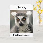 リングや輪の尾lemur カード (黄色い花)