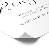 リングや輪の検索ブライダルシャワーゲームの署名 ポスター (角)