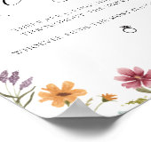 リングや輪の検索ブライダルシャワーゲームの署名 ポスター (角)