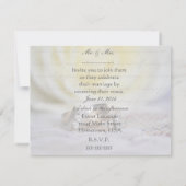 リングや輪の誓の更新招待状 招待状 (裏面)