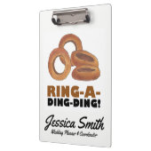 リングや輪の贈りパーソナライズされたウェディングプランナー クリップボード (左)