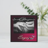 リングや輪をバン結婚ドと交換 招待状 (スタンド正面)