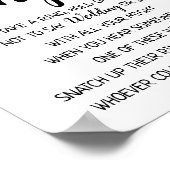 リングや輪をブライダルシャワーの結婚ゲームサインに入れる ポスター (角)