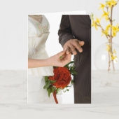 リングや輪を指に置く カード (黄色い花)