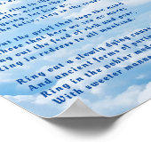 リングや輪アウト、ワイルドベルニューイヤー詩 ポスター (角)