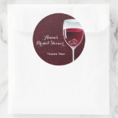 リングや輪インワイングラスブライダルウェディングシャワー感謝してい ラウンドシール (バッグ)