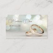 リングや輪エレガントQRプロフェッショナルイベントジュエラー 名刺 (正面)