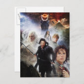 リングや輪キャラクターコラージュ ポストカード (正面/裏面)