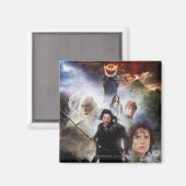 リングや輪キャラクターコラージュ マグネット (正面/裏面)