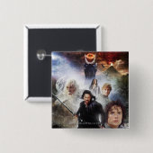 リングや輪キャラクターコラージュ 缶バッジ (正面&裏面)