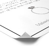 リングや輪ゲームバチェロレッテミニマエレガントリスト ポスター (角)