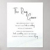 リングや輪ゲームブライダルシャワーソフトグリーン洗浄 ポスター (正面)