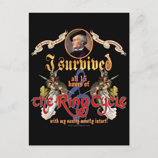 リングや輪サイクル生存者 ポストカード (正面)