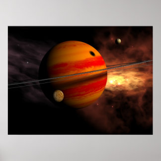 リングや輪シャドウ ポスター