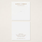 リングや輪シンプル又はペンダントディスプレイカード (正面&裏面)