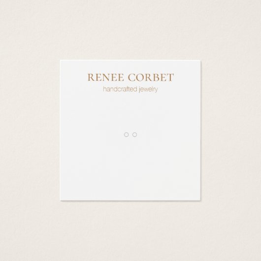 リングや輪シンプル又はペンダントディスプレイカード (正面)