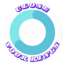 リングや輪シールを閉じる