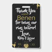 リングや輪セキュリティバッジ バッジ (Back)