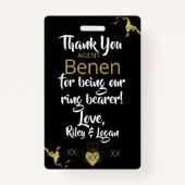 リングや輪セキュリティバッジ バッジ (裏面)