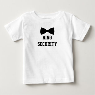 リングや輪セキュリティリングや輪ベアラ ベビーTシャツ