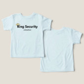 リングや輪セキュリティ結婚金ゴールドのリングや輪リングベアラーの名前 (デザイン正面&裏面)