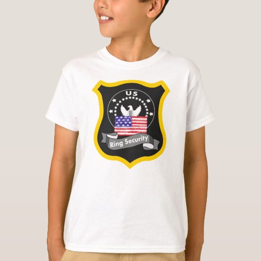 リングや輪セキュリティTシャツ、リングや輪ベアラ Tシャツ (正面)