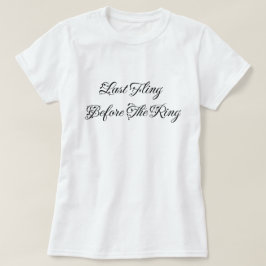リングや輪タイポグラフィ前の最後の現エレガント在 Tシャツ