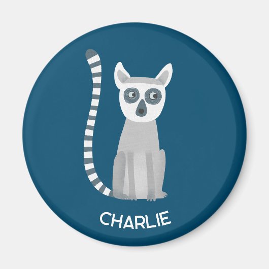 リングや輪テイルムールパーソナライズされた名 マグネット (正面)