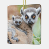 リングや輪テイルムールベビーの母バック セラミックオーナメント (左)