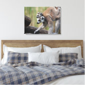 リングや輪テイルムールマザーアンドベビー キャンバスプリント (インサイチュ (寝室))