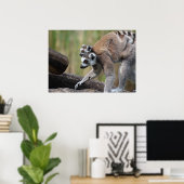 リングや輪テイルムールマザーアンドベビー ポスター (ホームオフィス)