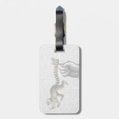 リングや輪テールオンフィンガー2 ラゲッジタグ (裏面縦)